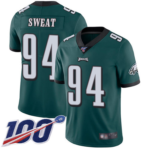 Men Philadelphia Eagles 94 Josh Sweat Midnight Green Team Color Vapor Untouchable NFL Jersey Limited Player